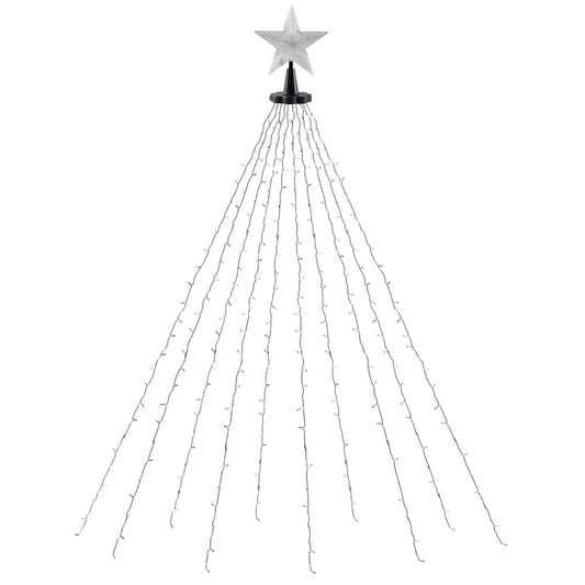 Jingle Jollys 2.5M Christmas Lights Waterfall String Light 300 LED Star Topper