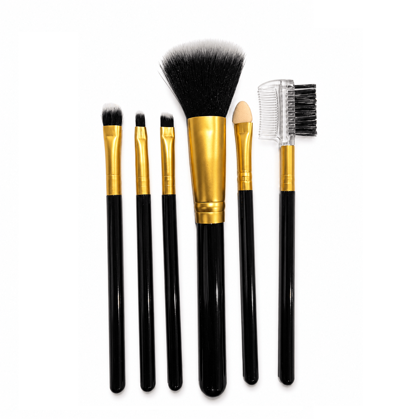 All About Me 6pc Professional Makeup Brush Set Foundation Blusher Cosmetic Make-up Brushes