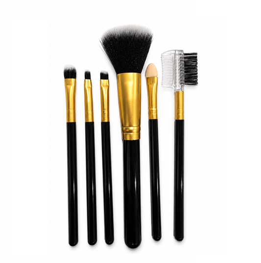 All About Me 6pc Professional Makeup Brush Set Foundation Blusher Cosmetic Make-up Brushes