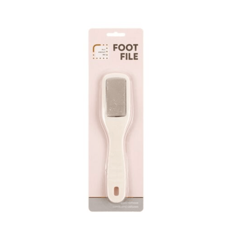 All About Me Foot file White Foot File Pedicure Handle Hard Skin Remover Care Professional Smooth