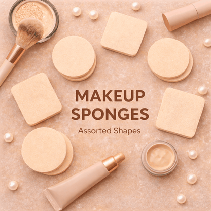 All ABout Me makeup sponge 12 Makeup Sponge Cosmetic Assorted Shapes Blend Foundation Contour Facial Puff