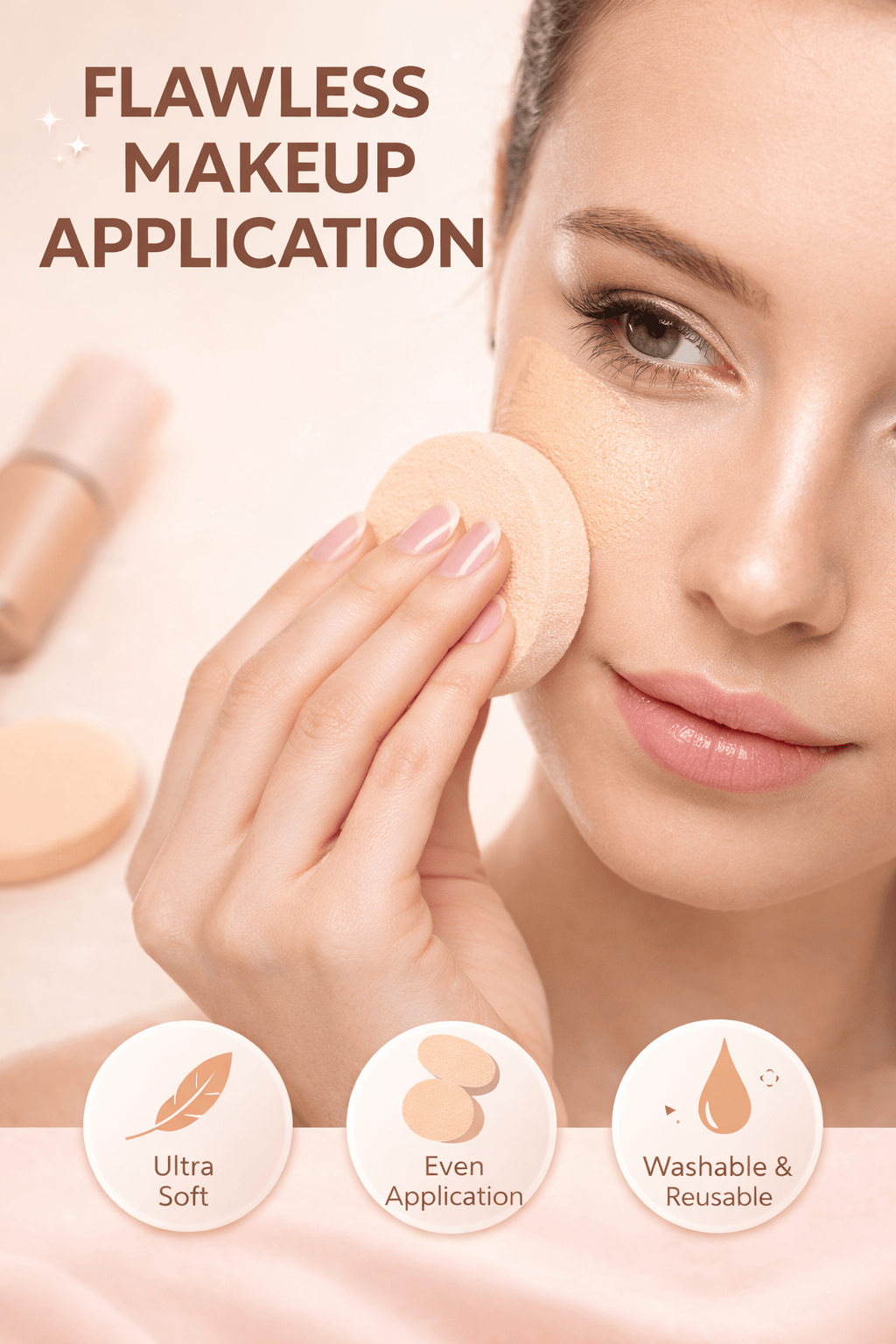 All ABout Me makeup sponge 12 Makeup Sponge Cosmetic Assorted Shapes Blend Foundation Contour Facial Puff
