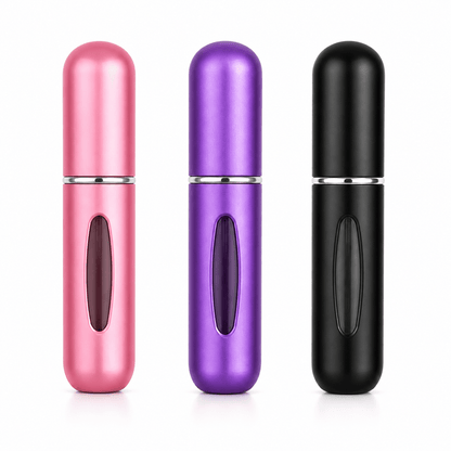 All About Me Purple Mini Perfume Atomizer Portable Travel Refillable Bottle Scent Pump Spray 5ml