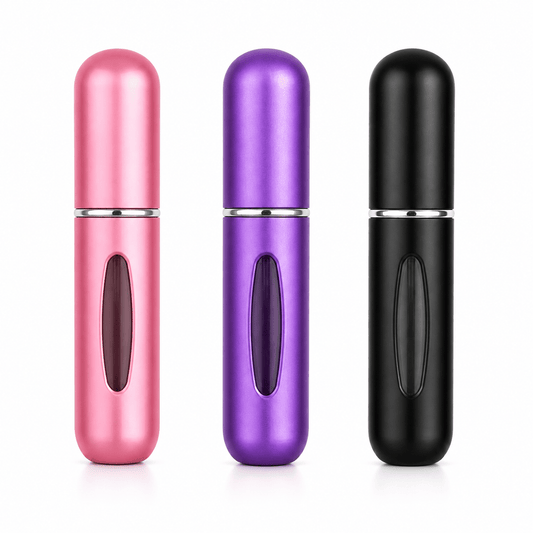 All About Me Purple Mini Perfume Atomizer Portable Travel Refillable Bottle Scent Pump Spray 5ml