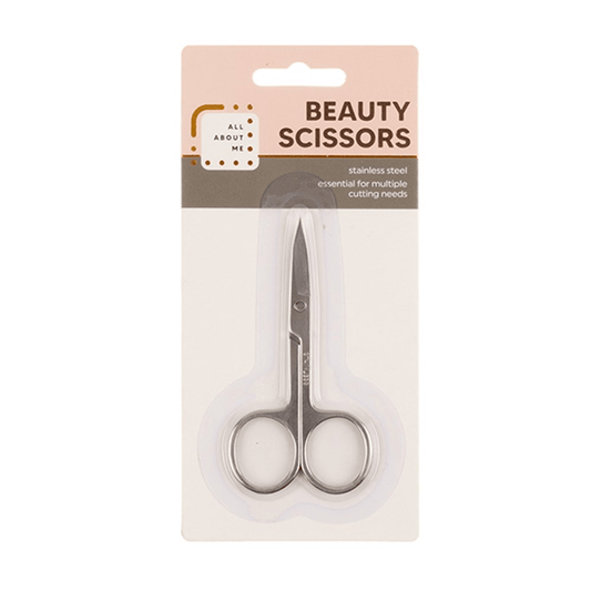 All About Me Scissor 1x Stainless Steel Beauty Scissor Cutting Cut Mustache Hair Eyebrow Lash Trim