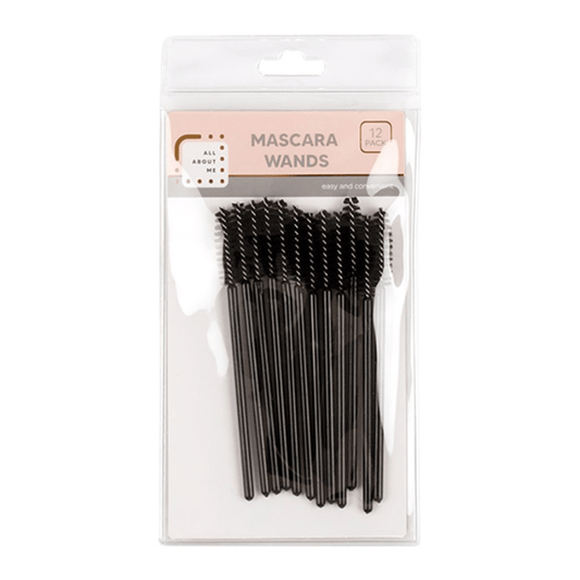 AllAboutMe Lash 12x 10cm Black Mascara Wands Makeup Eyelash Lash Beauty Volume Curl Length