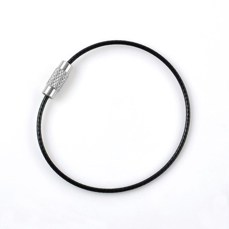 Alona.com.au 15pcs Stainless Steel Wire Rope Keychain KeyRing Cable For Outdoor Hiking Sports