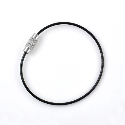 Alona.com.au 15pcs Stainless Steel Wire Rope Keychain KeyRing Cable For Outdoor Hiking Sports