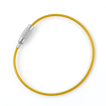 Alona.com.au 15pcs Stainless Steel Wire Rope Keychain KeyRing Cable For Outdoor Hiking Sports
