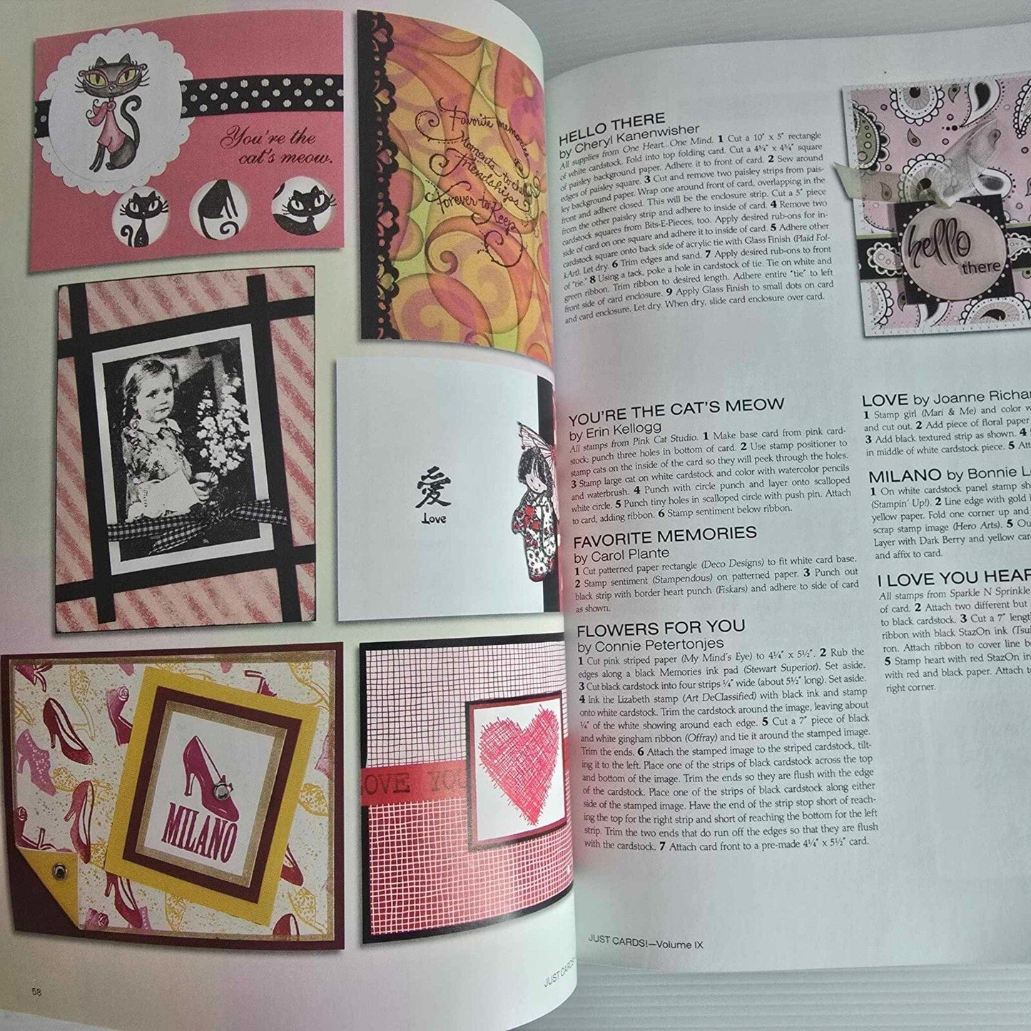 Alona.com.au 2x Just Cards Vol 8 and 9 Cardmaking Crafts Scrapbooking Invitations School Arts