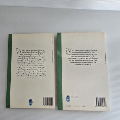 Alona.com.au 2x L. M. Montgomery Books Anne Of The Island And Anne Of Avonlea, Paperback