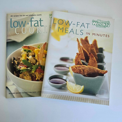 Alona.com.au 2x The Australian Women's Weekly Cookbooks Low-Fat Low Fat Meals Cooking Recipes