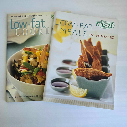 Alona.com.au 2x The Australian Women's Weekly Cookbooks Low-Fat Low Fat Meals Cooking Recipes