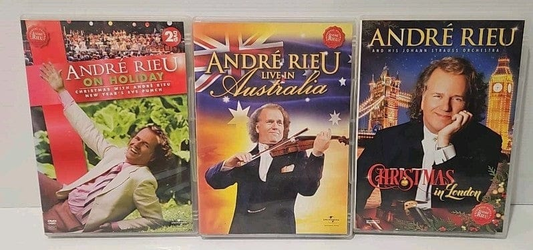 Alona.com.au 3 x Andre Rieu DVD's Mirusia Always.., Live Australia & Xmas, On Holiday