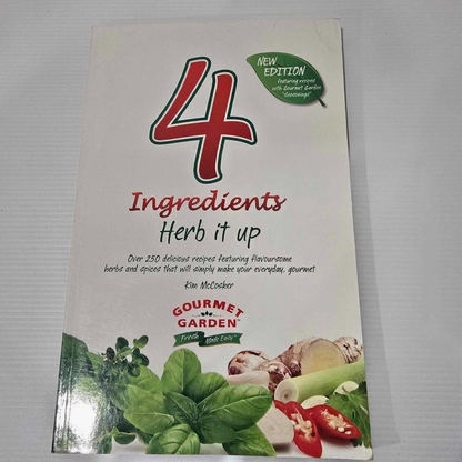 Alona.com.au 4 Ingredients Cookbook Gluten Free Herb It Up - McCosker & Bermingham Lot of 3