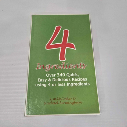 Alona.com.au 4 Ingredients Cookbook Gluten Free Herb It Up - McCosker & Bermingham Lot of 3