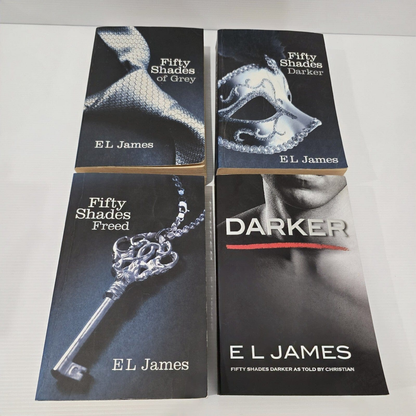 Alona.com.au 4x Books by E L James Fifty Shades Of Grey Darker Freed Trilogy + Darker