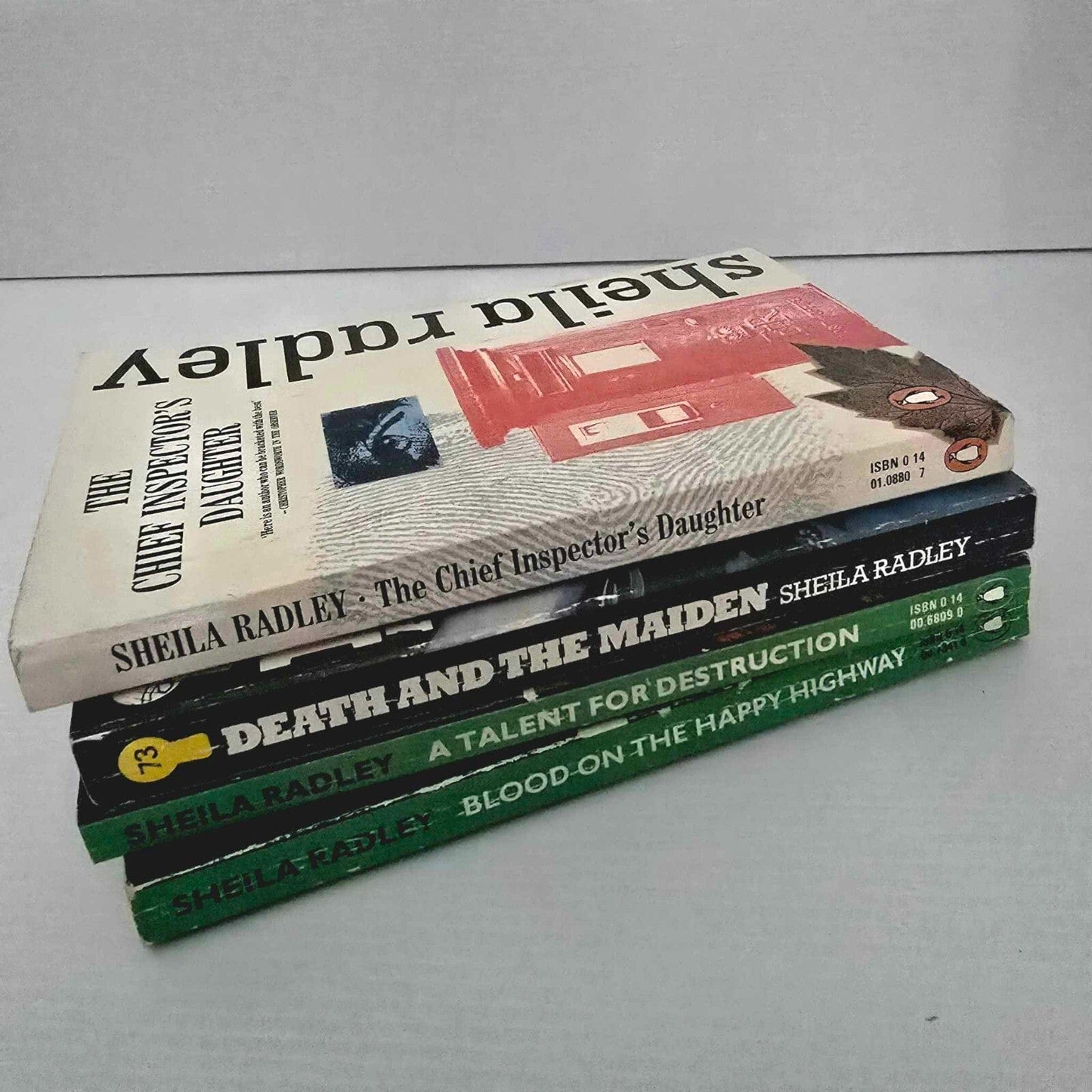 Alona.com.au 4x Books Of Sheila Radley English British Literature Novel Mystery Crime Fiction