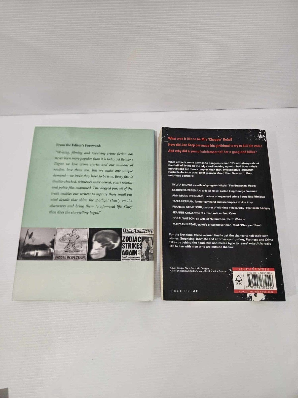 Alona.com.au 4x True Life Crime Stories Casebook Mafia - Longrigg, Carlo, Jackson