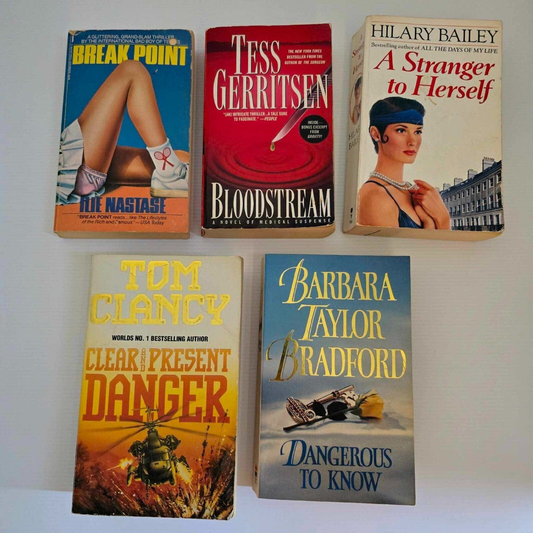Alona.com.au 5 x Crime Thriller Mystery Suspense Books Mixed Authors Paperback Bundle Lot