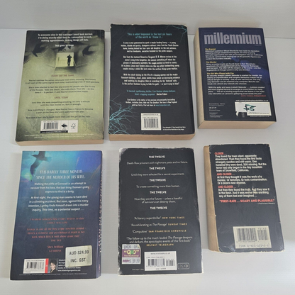 Alona.com.au 6x Mixed Authors And Titles Fiction Mystery Thriller Crime Suspense Contemporary
