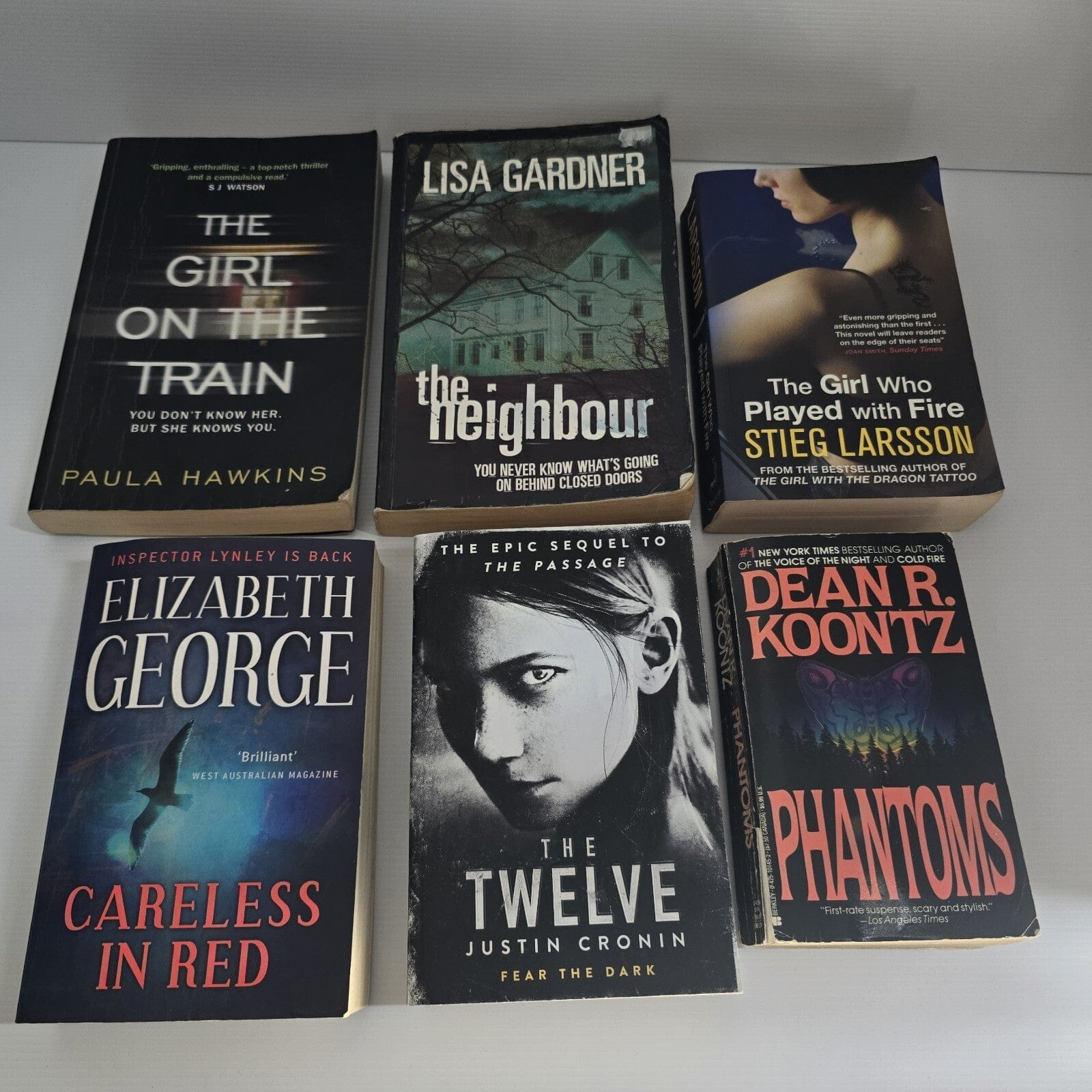 Alona.com.au 6x Mixed Authors And Titles Fiction Mystery Thriller Crime Suspense Contemporary