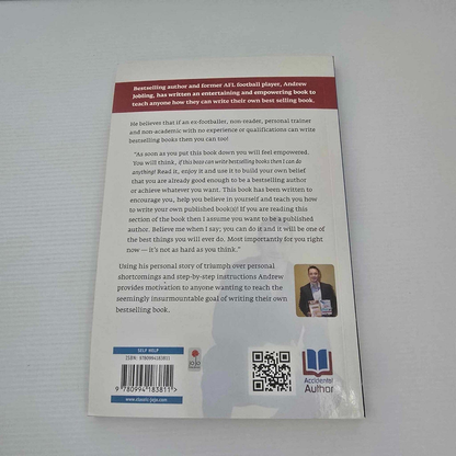 Alona.com.au Accidental Author by Andrew Jobling, Paperback 2015 (with signed dedication)