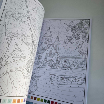 Alona.com.au Adult Colour by Numbers Book  A4 Fun Relaxing Mindfulness Anti Stress Creativity
