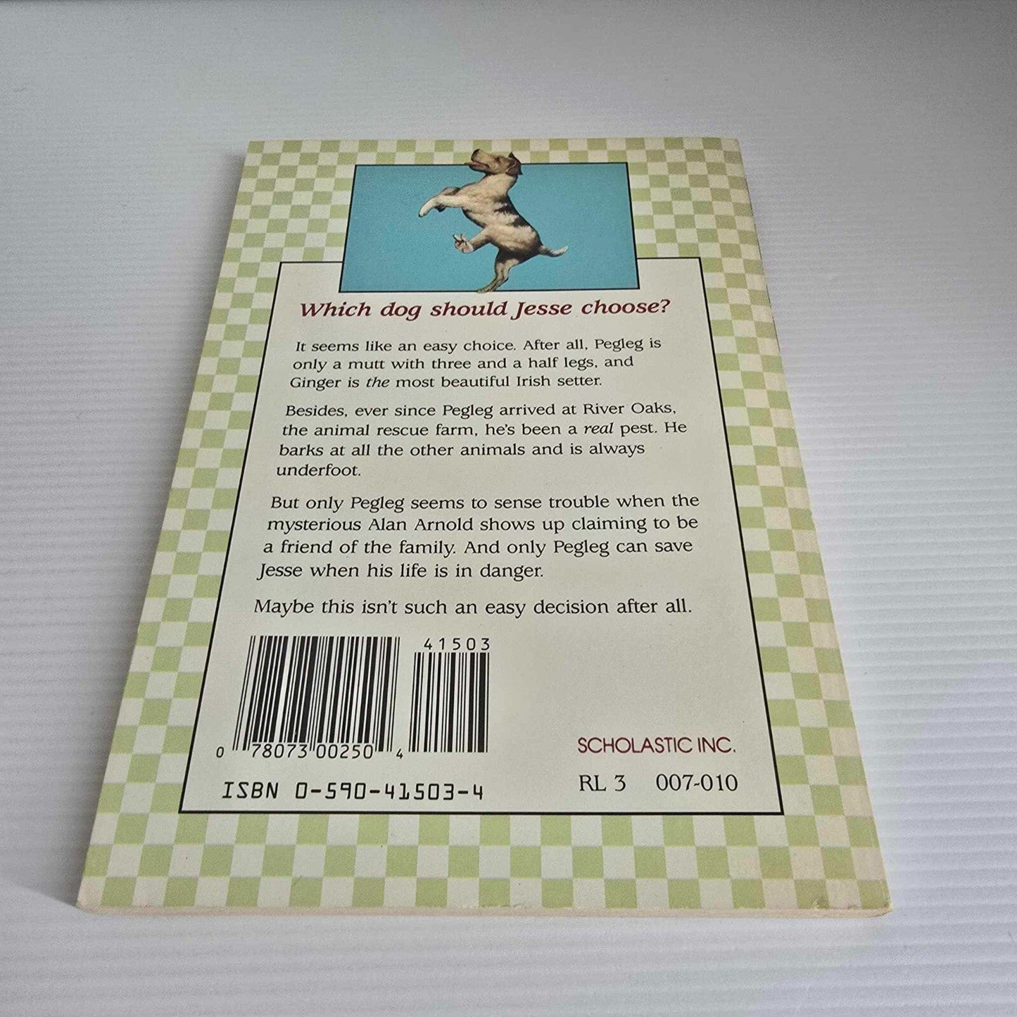 Alona.com.au Animal Rescue Farm #3 A Dog for Jesse by Sharon M. Hart, Paperback 1989