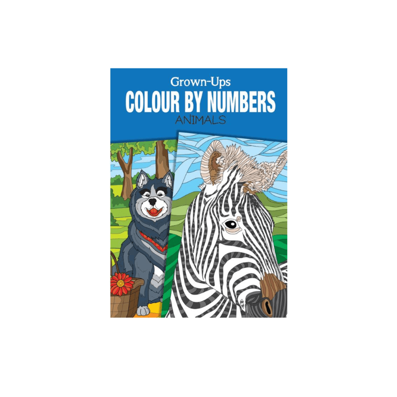 Alona.com.au Animals Adult Colour by Numbers Book  A4 Fun Relaxing Mindfulness Anti Stress Creativity