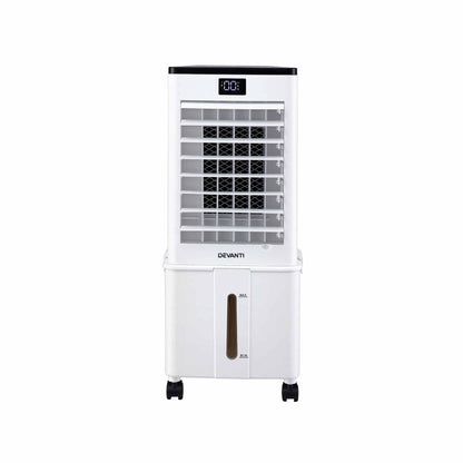Alona.com.au Appliances > Air Conditioners > Evaporative Coolers Devanti 8L 3-in-1 Evaporative Air Cooler 4 Ice Packs Remote Control 3 Speed