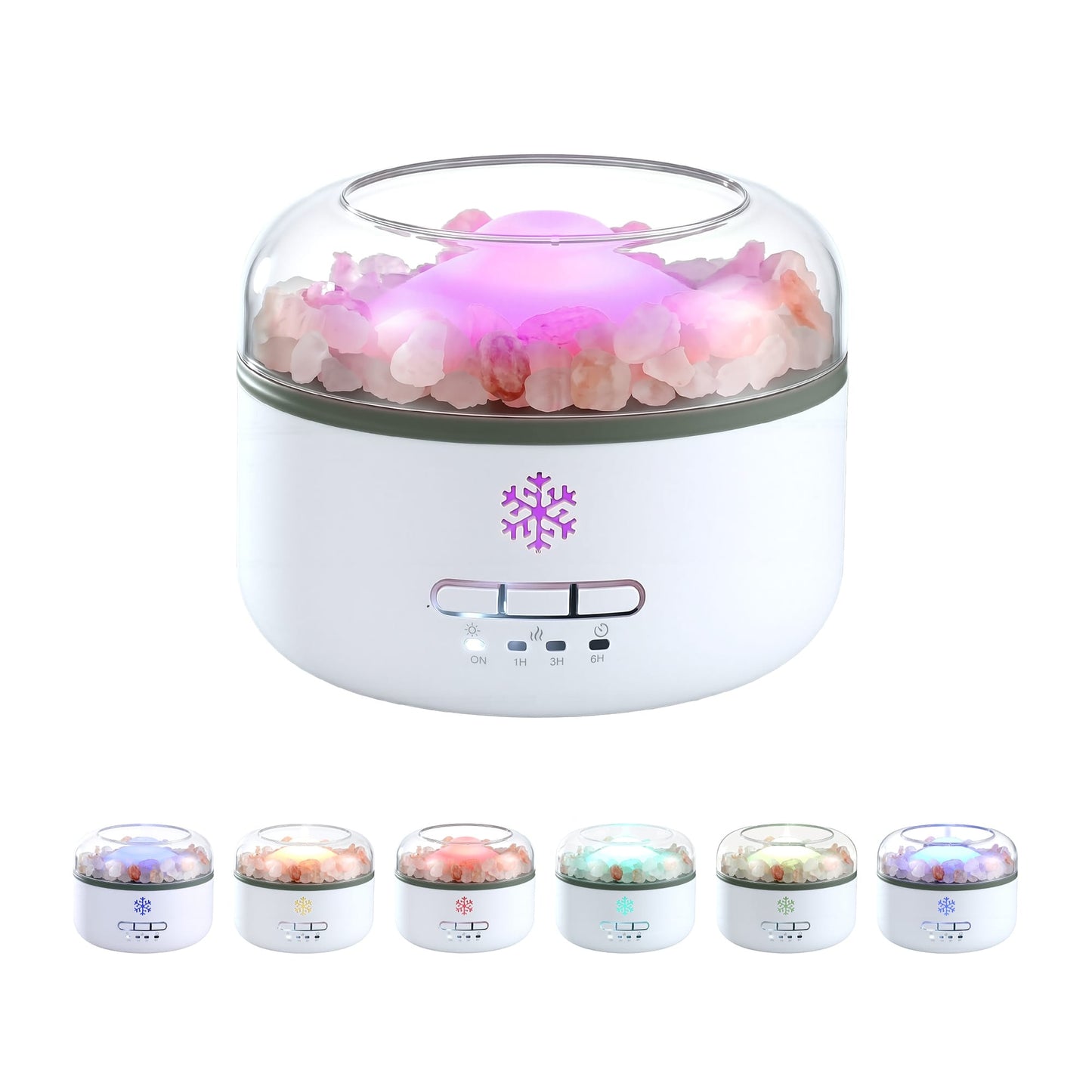 Alona.com.au Appliances > Aroma Diffusers & Humidifiers > Aroma Diffusers Devanti 150ml Salt Lamp Aroma Diffuser Ultrasonic Humidifier Purifier 7 LED Colors