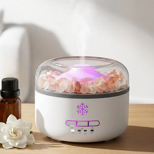 Alona.com.au Appliances > Aroma Diffusers & Humidifiers > Aroma Diffusers Devanti 150ml Salt Lamp Aroma Diffuser Ultrasonic Humidifier Purifier 7 LED Colors