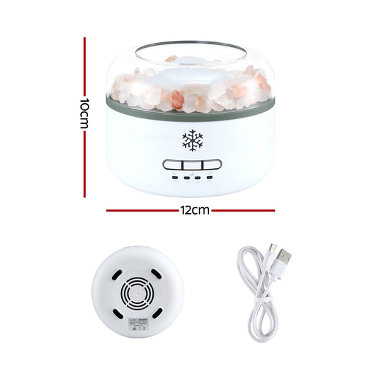 Alona.com.au Appliances > Aroma Diffusers & Humidifiers > Aroma Diffusers Devanti 150ml Salt Lamp Aroma Diffuser Ultrasonic Humidifier Purifier 7 LED Colors