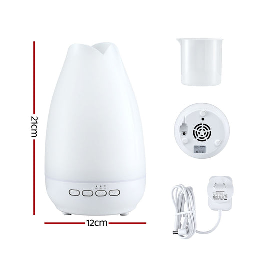 Alona.com.au Appliances > Aroma Diffusers & Humidifiers > Aroma Diffusers Devanti Ultrasonic Essential Oil Aroma Diffuser Aromatherapy Cool Mist Humidifier w/ LED Light 300ml