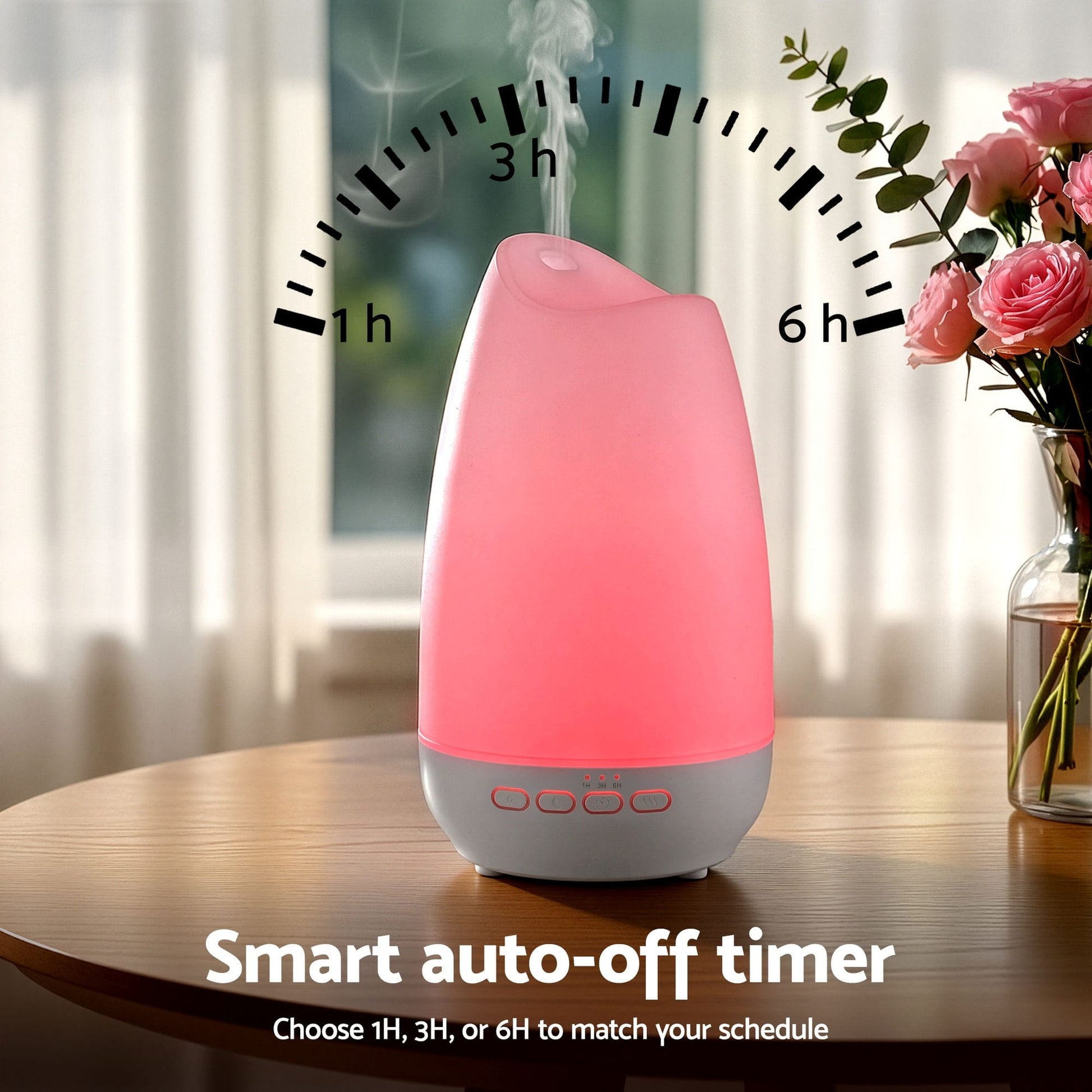 Alona.com.au Appliances > Aroma Diffusers & Humidifiers > Aroma Diffusers Devanti Ultrasonic Essential Oil Aroma Diffuser Aromatherapy Cool Mist Humidifier w/ LED Light 300ml