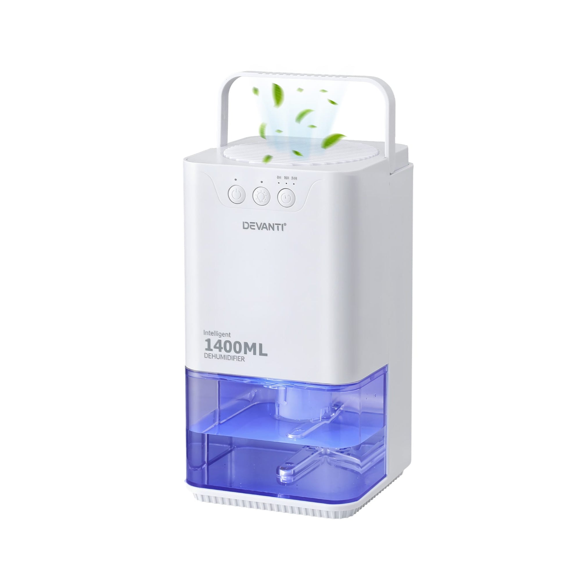 Alona.com.au Appliances > Aroma Diffusers & Humidifiers > Dehumidifiers Devanti 1400ML Portable Dehumidifier Quiet Sleep Mode Timer Auto Off Bedroom White
