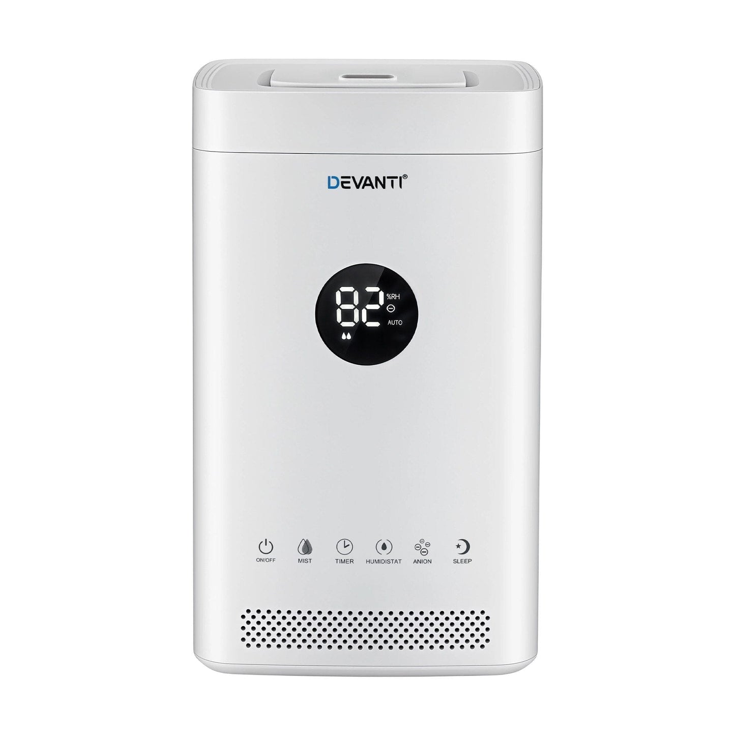 Alona.com.au Appliances > Aroma Diffusers & Humidifiers > Humidifiers Devanti Ultrasonic Humidifier Air Purifier Top Fill Auto Humidity 3.5L White