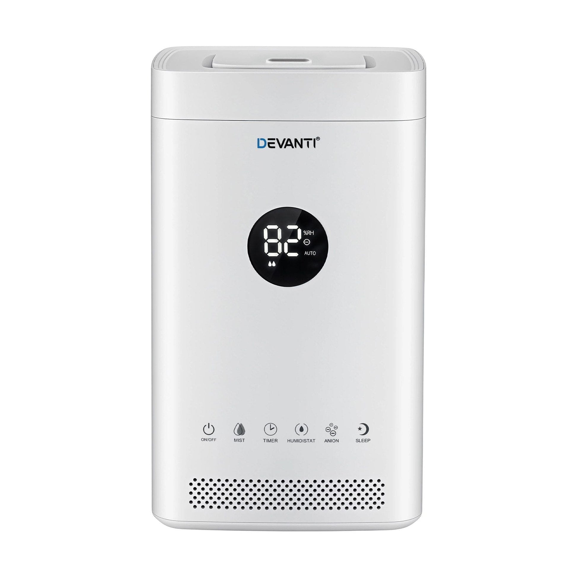 Alona.com.au Appliances > Aroma Diffusers & Humidifiers > Humidifiers Devanti Ultrasonic Humidifier Air Purifier Top Fill Auto Humidity 3.5L White
