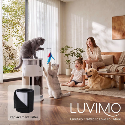 Alona.com.au Appliances > Aroma Diffusers & Humidifiers > Purifiers LUVIMO Pet Air Purifier Replacement Filter H13 HEPA w/ Activated Carbon Washable Pre-filter