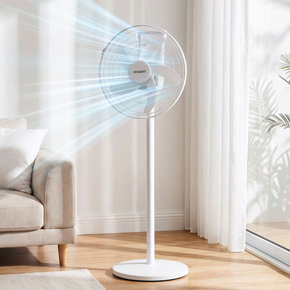 Alona.com.au Appliances > Fans > Portable Fans DEVANTI 16" 5-in-1 Rechargeable Fan for Pedestal Table Floor Wall Ceiling