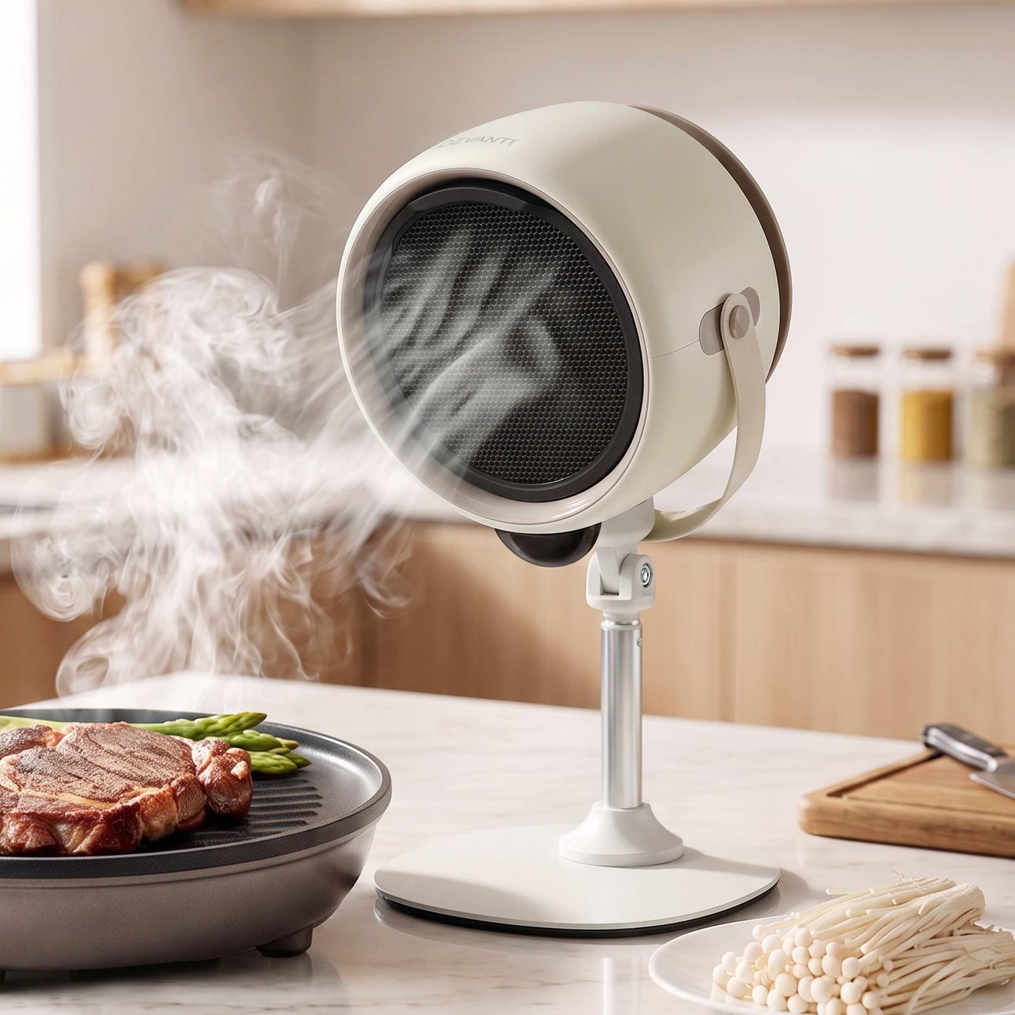 Alona.com.au Appliances > Fans > Portable Fans Devanti Portable Range Hood 5-Speed Rechargeable Desktop Extractor Fan BBQ