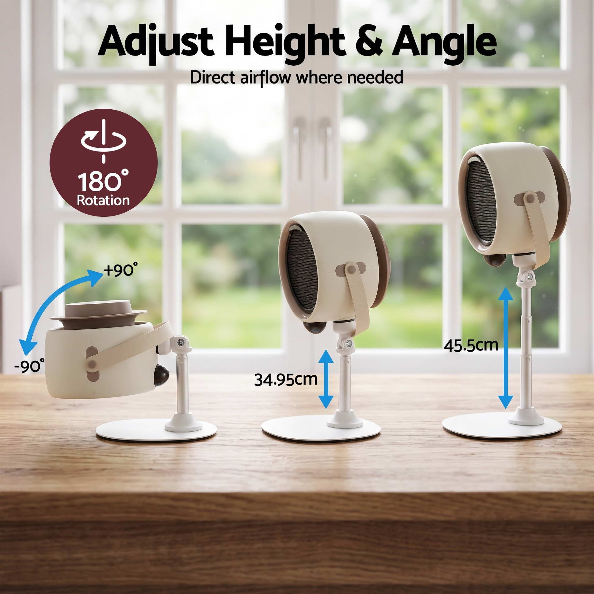 Alona.com.au Appliances > Fans > Portable Fans Devanti Portable Range Hood 5-Speed Rechargeable Desktop Extractor Fan BBQ
