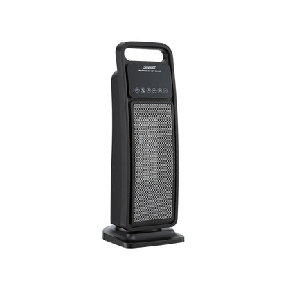Alona.com.au Appliances > Heaters > Electric Heaters Devanti 2000W Ceramic Tower Heater Space Heaters Indoor Oscillating Black