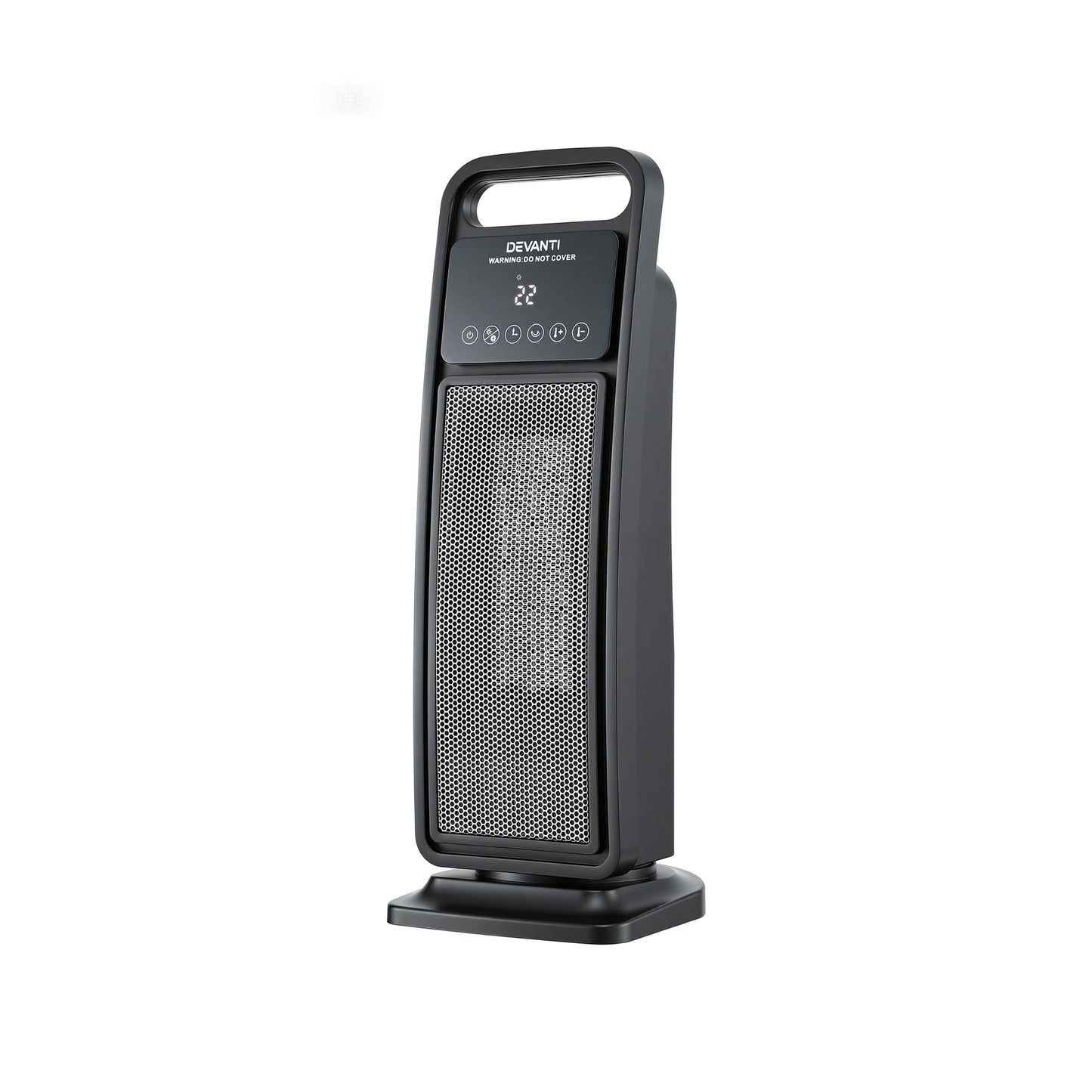 Alona.com.au Appliances > Heaters > Electric Heaters Devanti 2000W Ceramic Tower Heater Space Heaters Indoor Oscillating Black