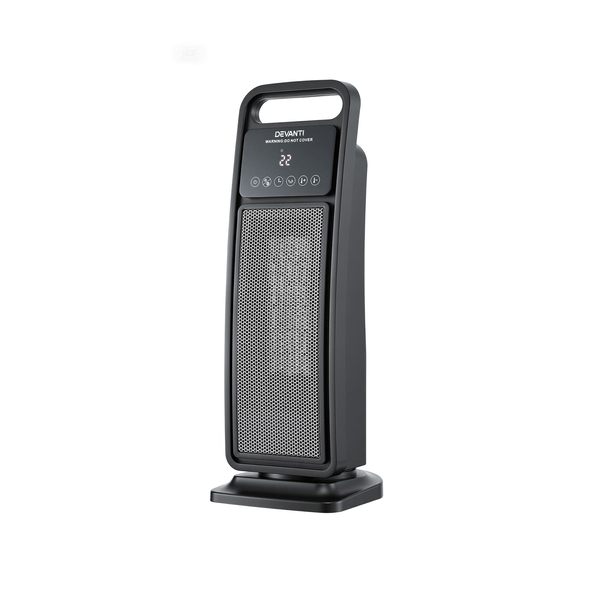 Alona.com.au Appliances > Heaters > Electric Heaters Devanti 2000W Ceramic Tower Heater Space Heaters Indoor Oscillating Black