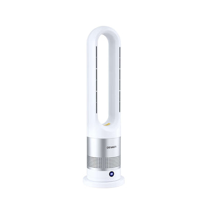 Alona.com.au Appliances > Heaters > Electric Heaters Devanti Bladeless Tower Fan Heater and Cooler 2in1 Portable Oscillation Fan for Bedroom Room Office Use White