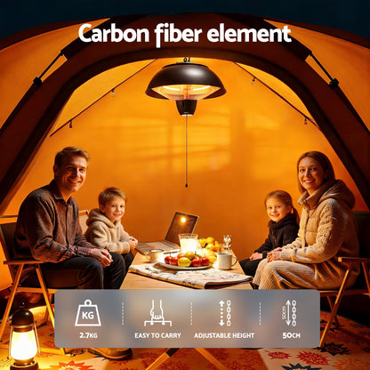 Alona.com.au Appliances > Heaters > Patio Heaters Devanti 1500W Electric Patio Infrared Heater Hanging Heaters Ceiling Mounted Remote
