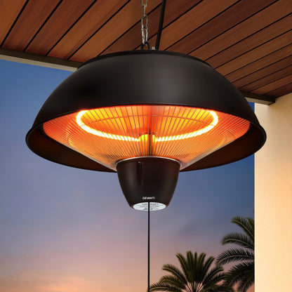 Alona.com.au Appliances > Heaters > Patio Heaters Devanti 1500W Electric Patio Infrared Heater Hanging Heaters Ceiling Mounted Remote