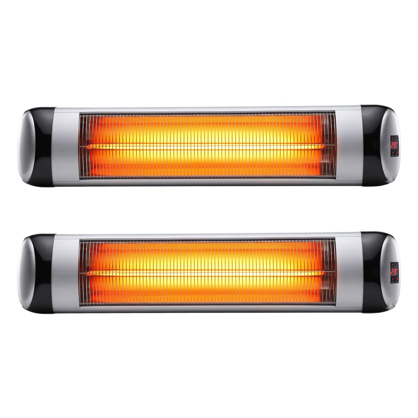 Alona.com.au Appliances > Heaters > Patio Heaters Devanti 2PCS Electric Radiant Strip Heater Indoor Outdoor Patio Remote Control 1500W